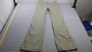 Dickies Girl Bootcut Chino Pants Womens Size 7 Khaki Stretch Low Rise Work Beige